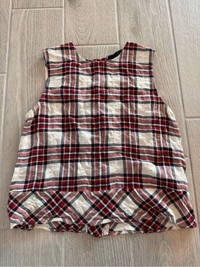 JENNI KAYNE Plaid Sleeveless Tank Top Size XS GUC